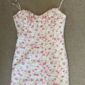 Zara floral mini dress